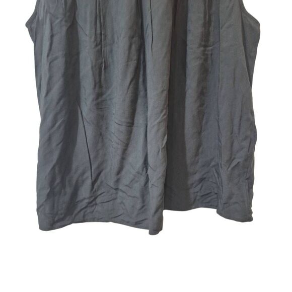 Old Navy Women's Charcoal Gray Rayon Pintuck Sleeveless Top NEW NWT - Picture 7 of 10